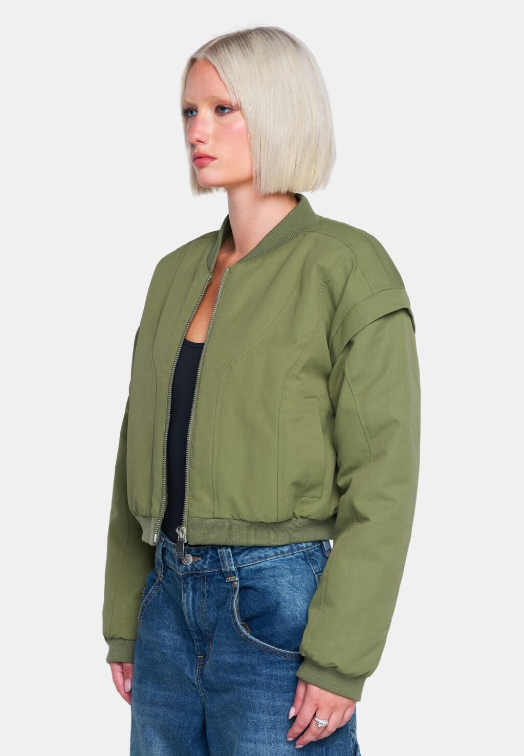 

Толстовка на молнии YOKON CROP OW Collection, зеленый