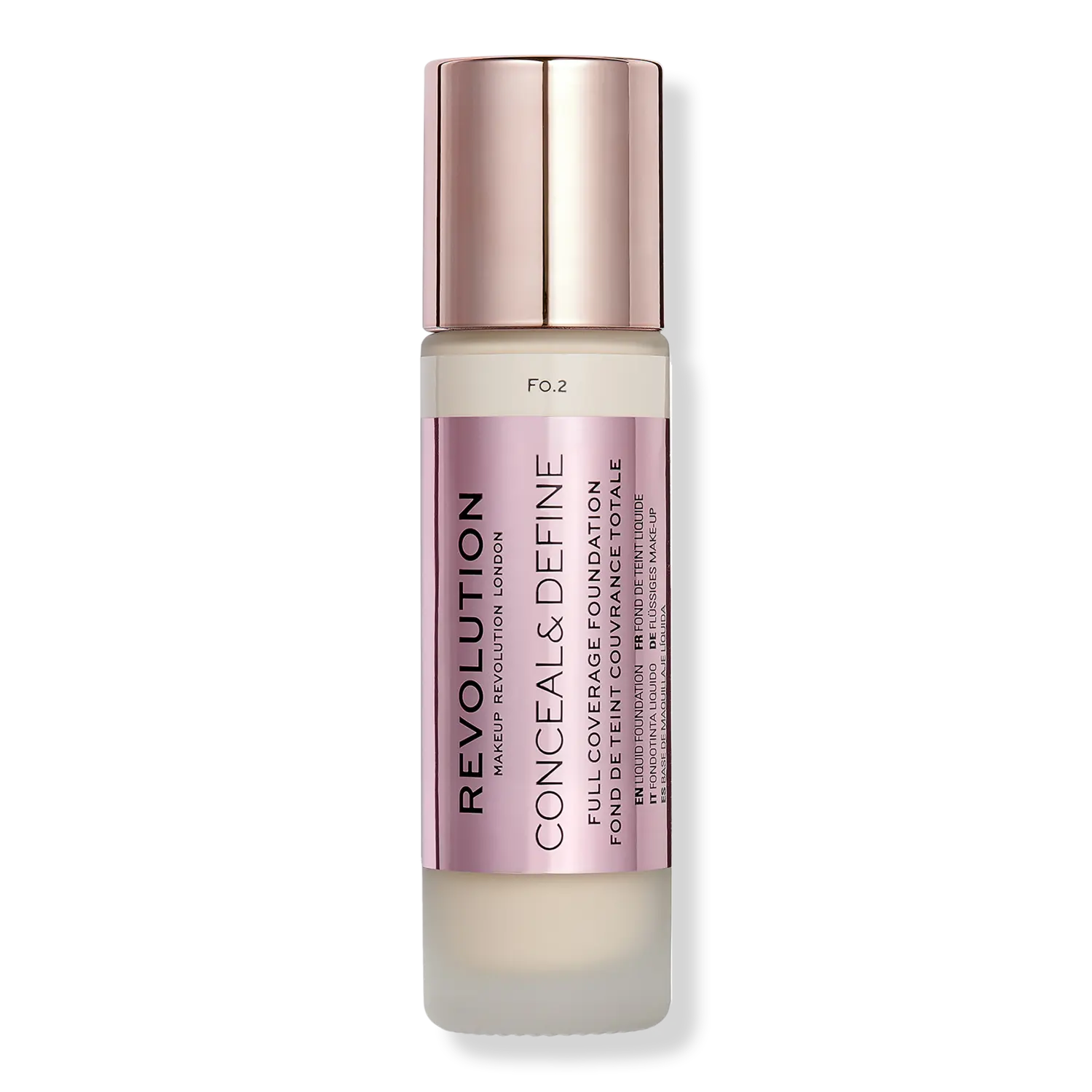 

Тональный крем Conceal & Define с полным покрытием Revolution Beauty, F0.2 (for fairest skin tones w/ a light yellow undertone)