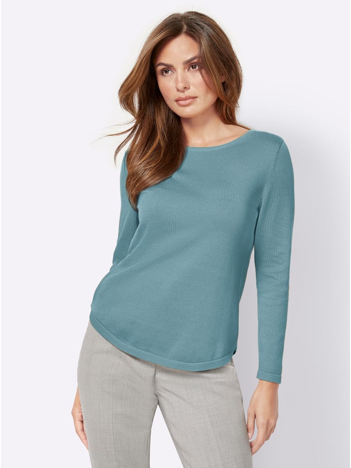 

Свитер с круглым вырезом в зимнем бирюзовом цвете WITT WEIDEN