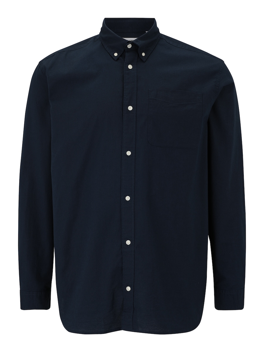 

Рубашка на пуговицах классического кроя Jack & Jones Plus JPRBrook, темно-синий