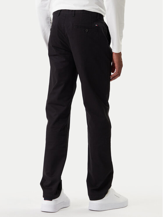 Чиносы straight fit Denton Essential MW0MW40262 Tommy Hilfiger, черный — фото 3