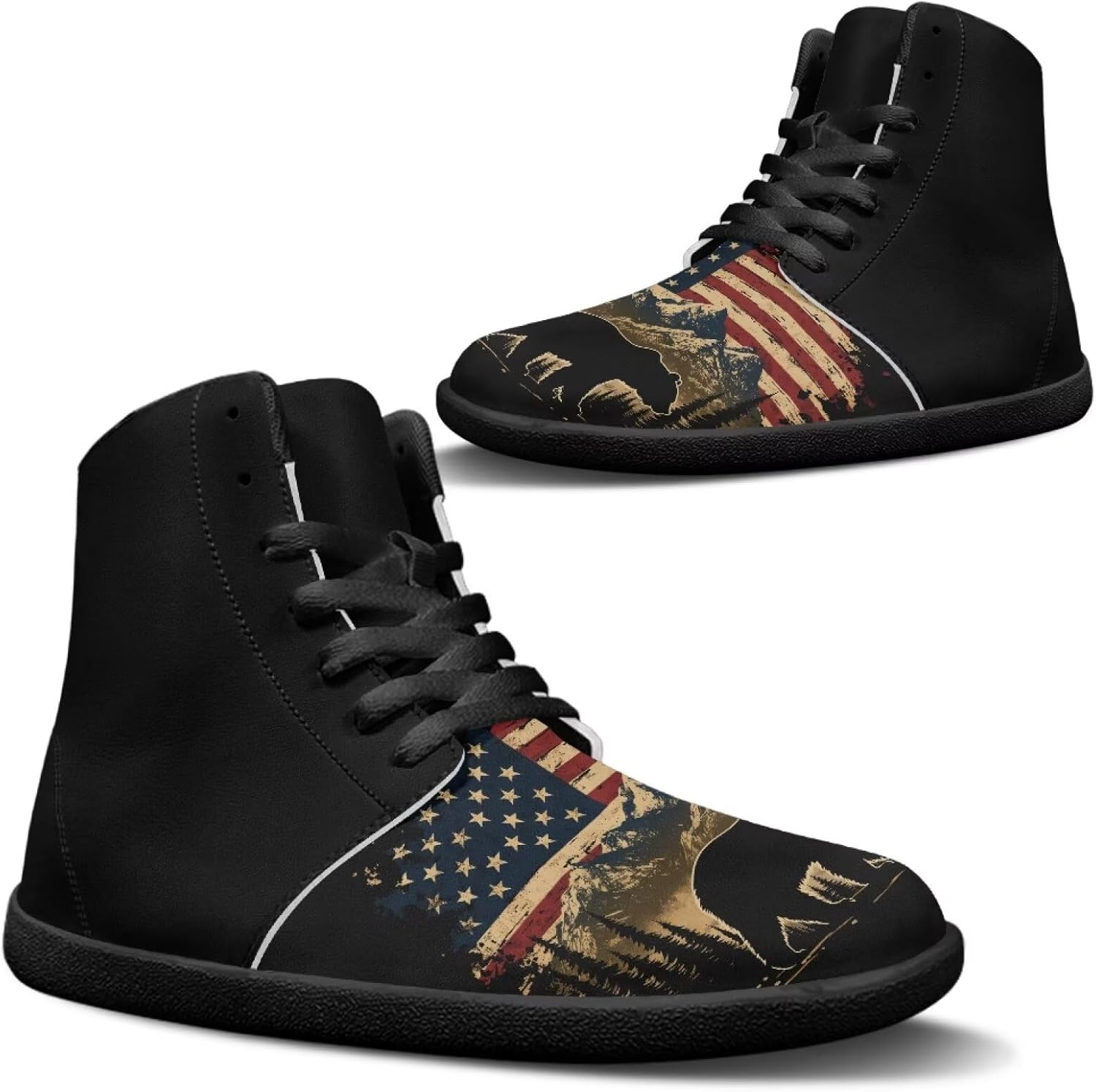 

Мужские босоножки Fuxowvby для ходьбы без каблука, удобные, с нулевым перепадом, для тенниса, бега, походов и тренировок, с широкой носочной частью, противоскользящие, водонепроницаемые кроссовки для подростков, черные, размер US 5-14