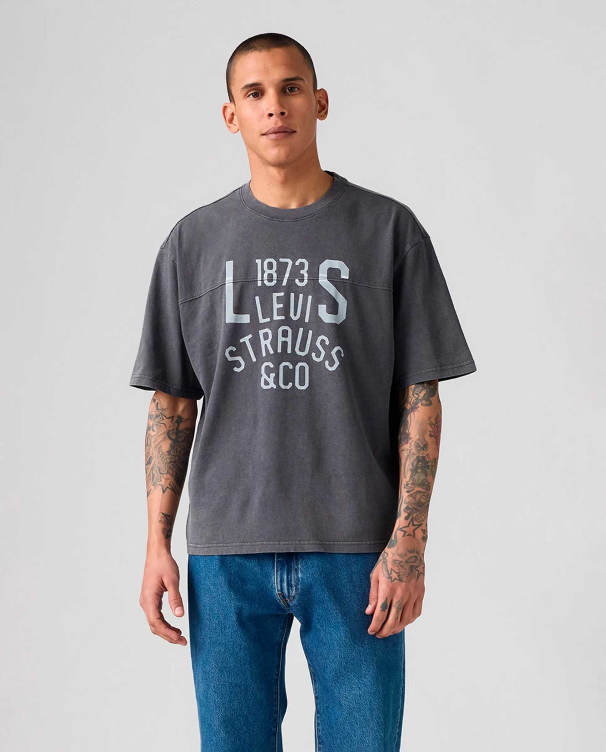 

Мужская футболка с коротким рукавом и круглым вырезом Levi'S, белый