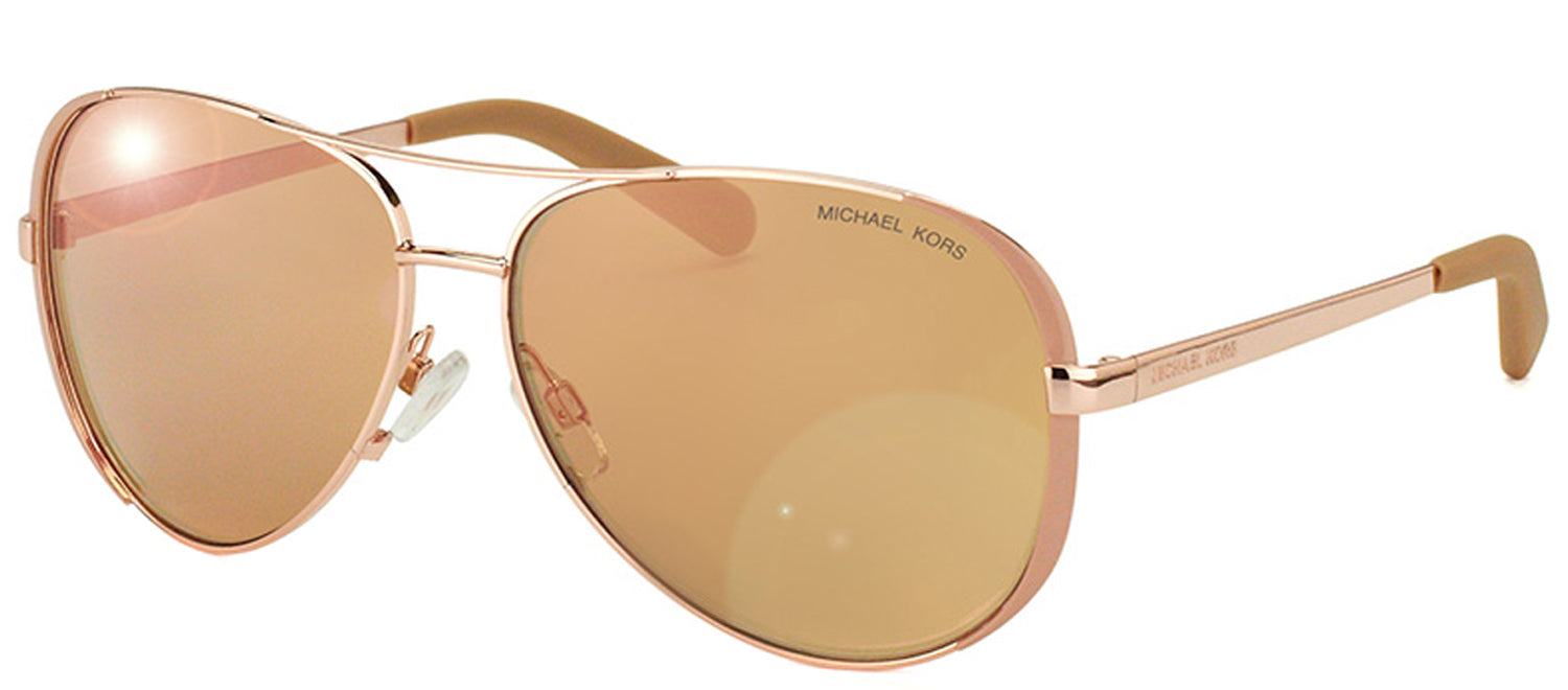 

Солнцезащитные очки-авиаторы Michael Kors Chelsea MK 5004 1017R1 женские, розовый/серо-коричневый