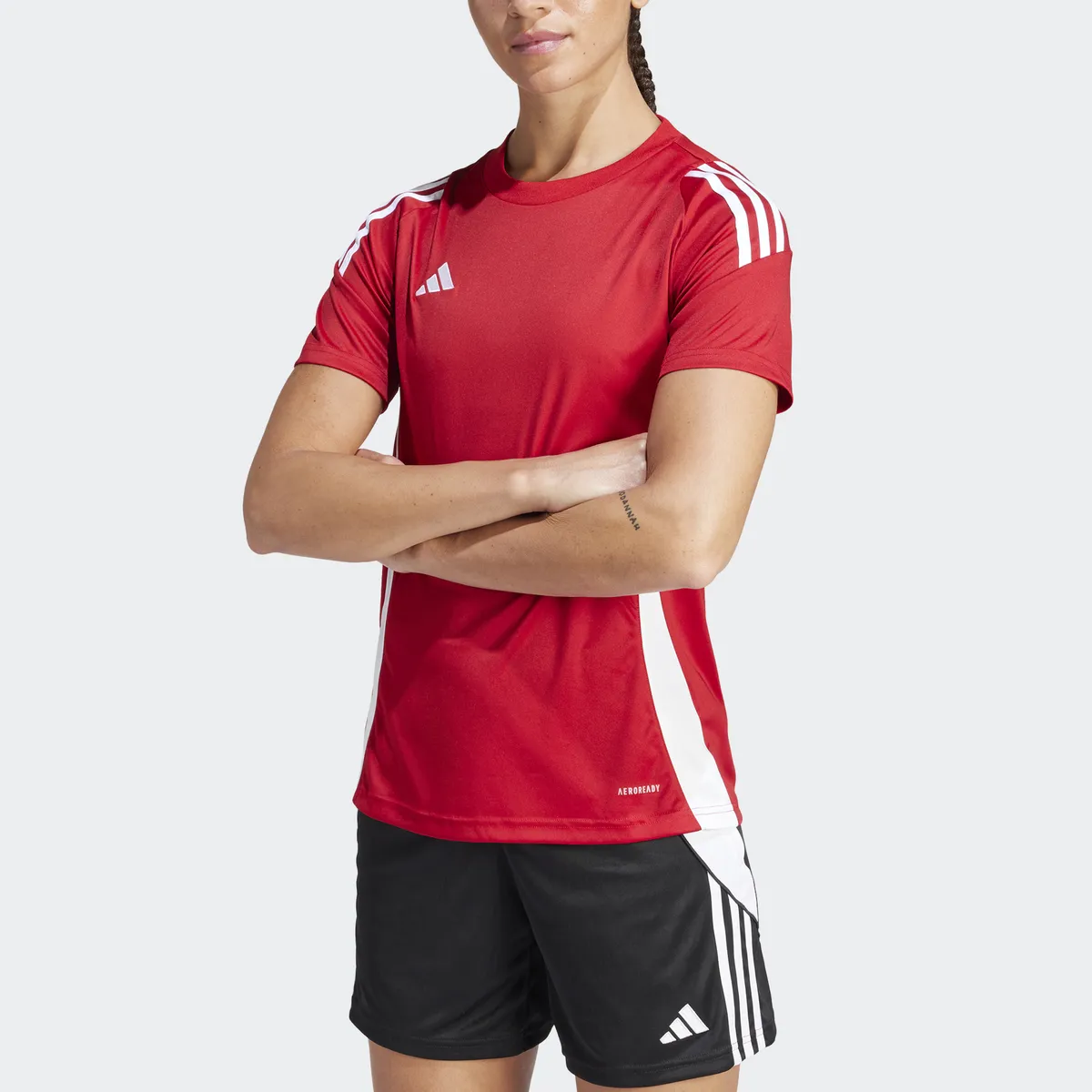 Футбольная майка adidas Performance "TIRO 24 JSY W", цвет Team Power Red 2 / White — фото 3