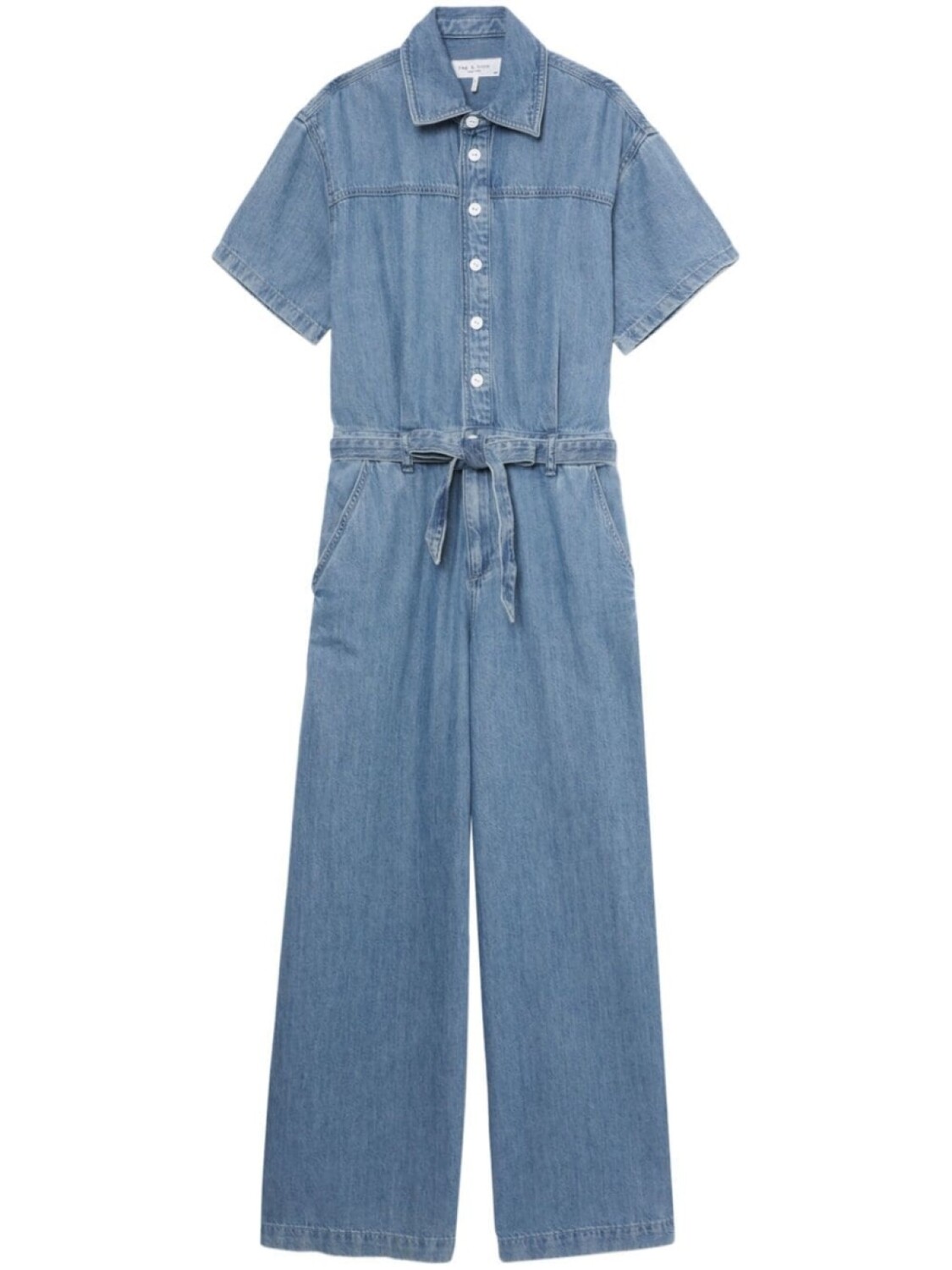 

Джинсовый комбинезон с поясом rag & bone, синий