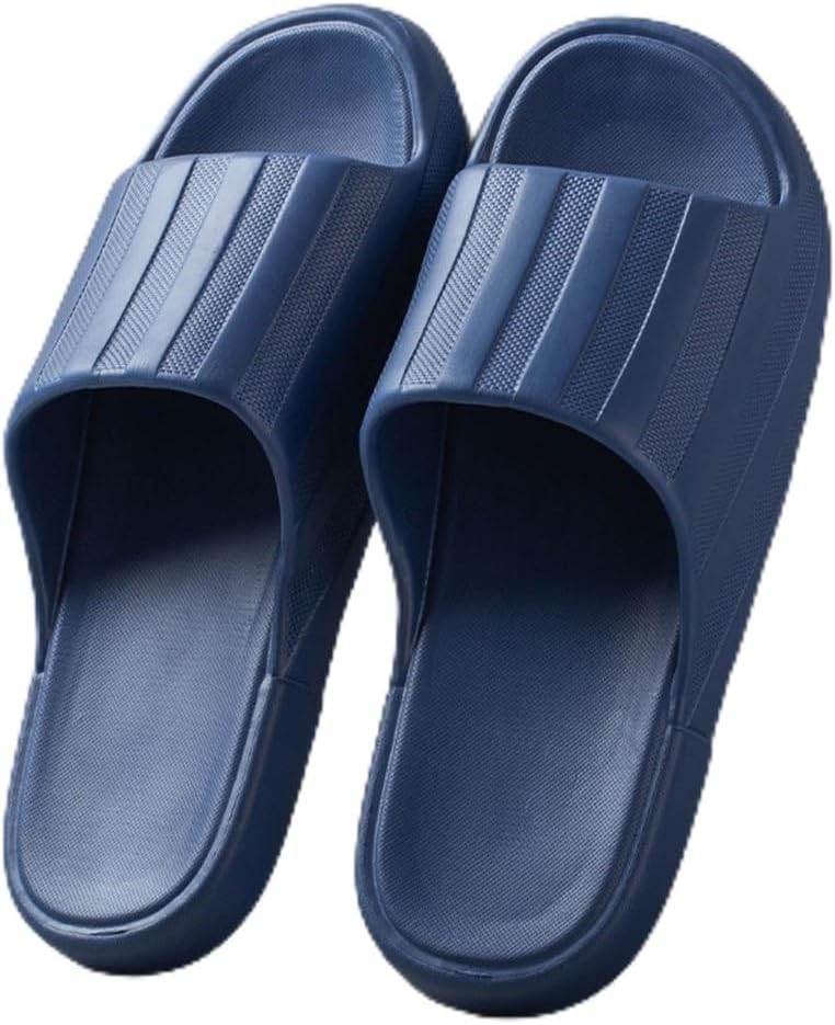 

Домашние тапочки с нескользящей подошвой, толстая мягкая платформа, слайды для женщин и мужчин, унисекс, для душа и ванной, для взрослых пар, для дома и улицы (Размер: 36/37 EU, Цвет: хаки) Bydzkj