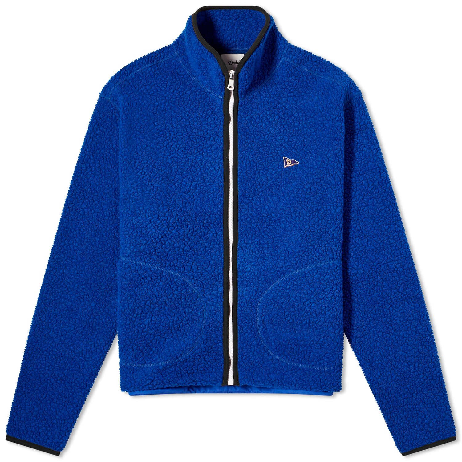 

Жилет Drake'S Boucle Wool Zip Fleece, синий