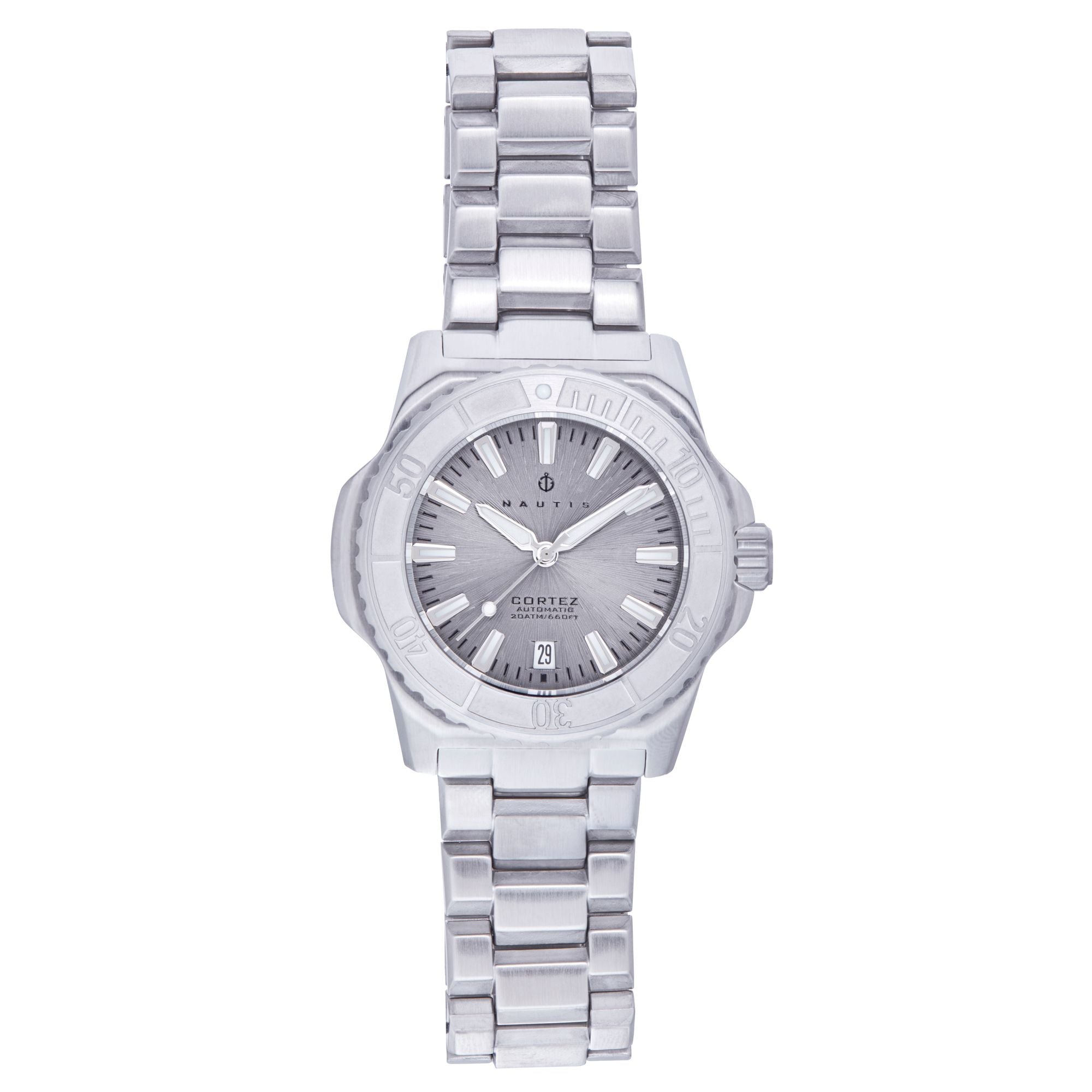 

Часы Cortez Automatic с датой - серые Nautis, серый