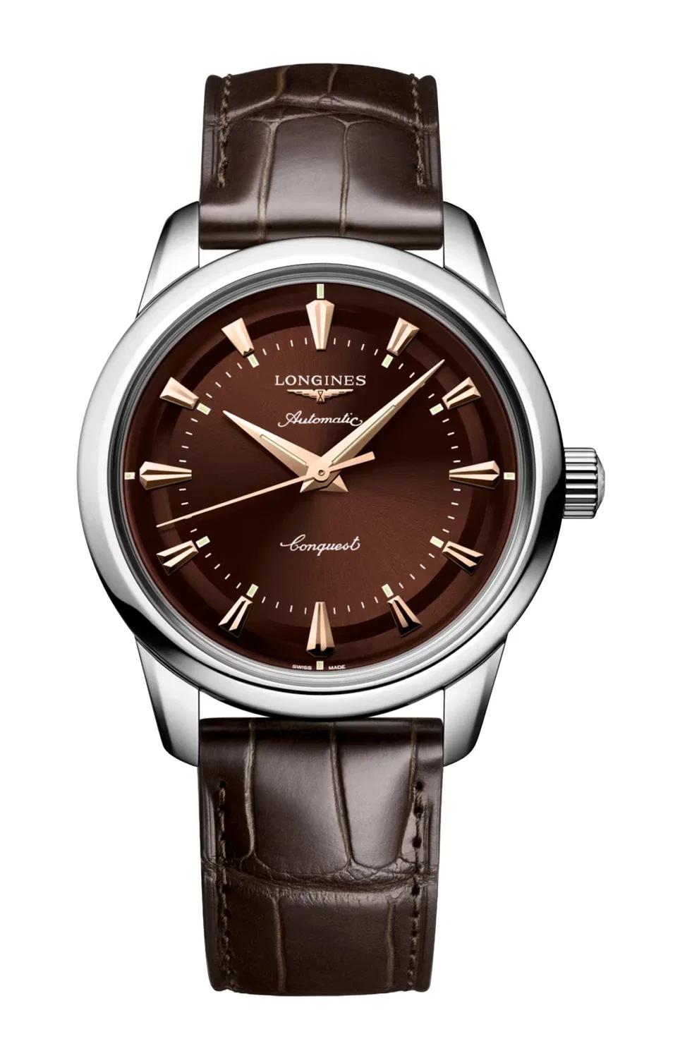CONQUEST HERITAGE 38 ММ - L1.649.4.62.2 LONGINES, золотой