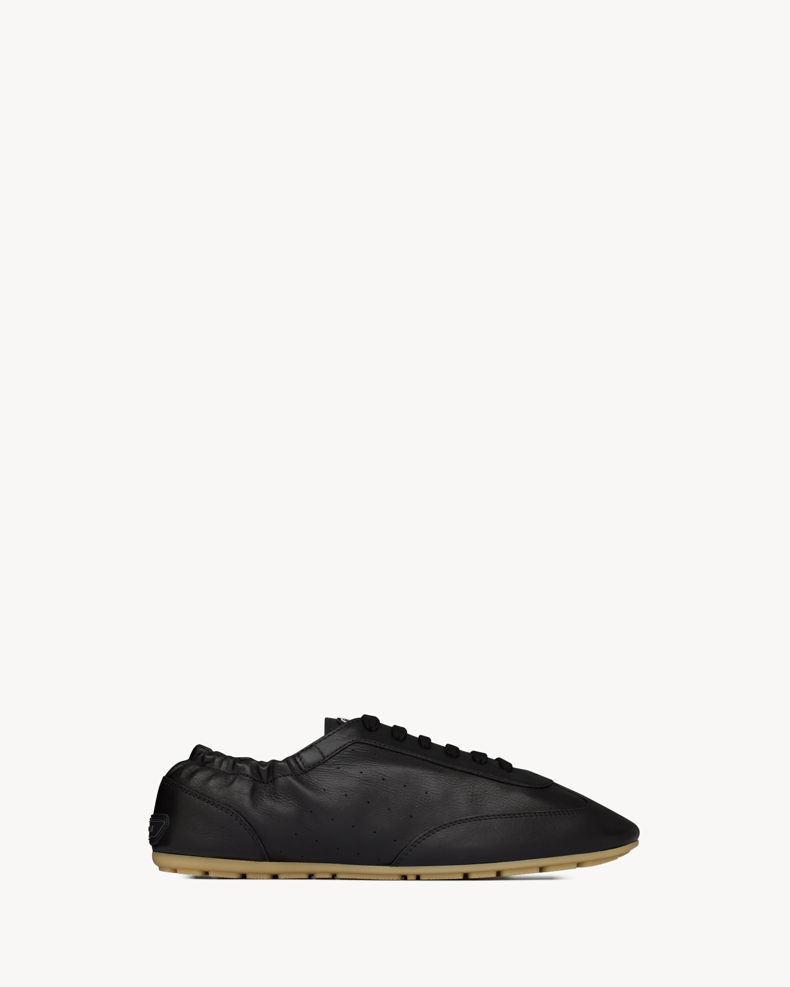 Кроссовки LEWIS из зернистой кожи Saint Laurent, черный