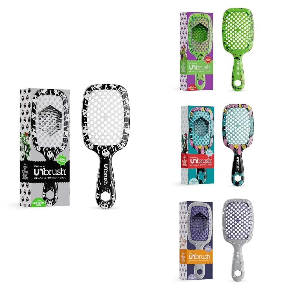 Набор лаков для ногтей FHI Heat UNbrush «Кошмар перед Рождеством» - Джек, Уги Буги, Салли и Зеро (4 предмета)., black, green, pink, purple