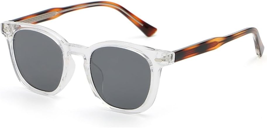 

Модные солнцезащитные очки для женщин из ацетата с защитой от УФ-излучения UV400, унисекс, квадратная оправа, солнцезащитные очки для мужчин, зеленые и коричневые, летний стиль WNCKSQ, Clear Leopard Grey