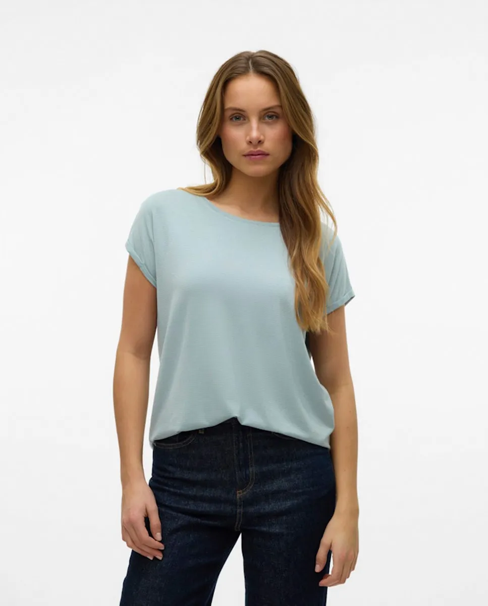 

Женская футболка с короткими рукавами и круглым вырезом Vero Moda, белый