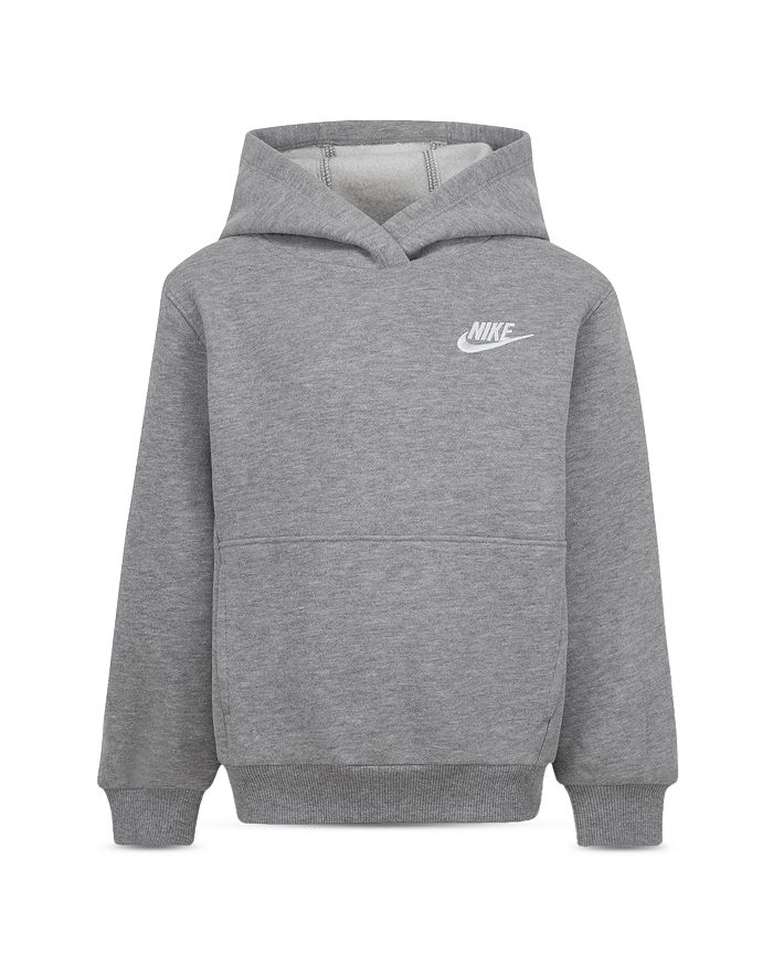 

Nike Флисовый пуловер с капюшоном Nike Club для мальчиков — Little Kid, серый