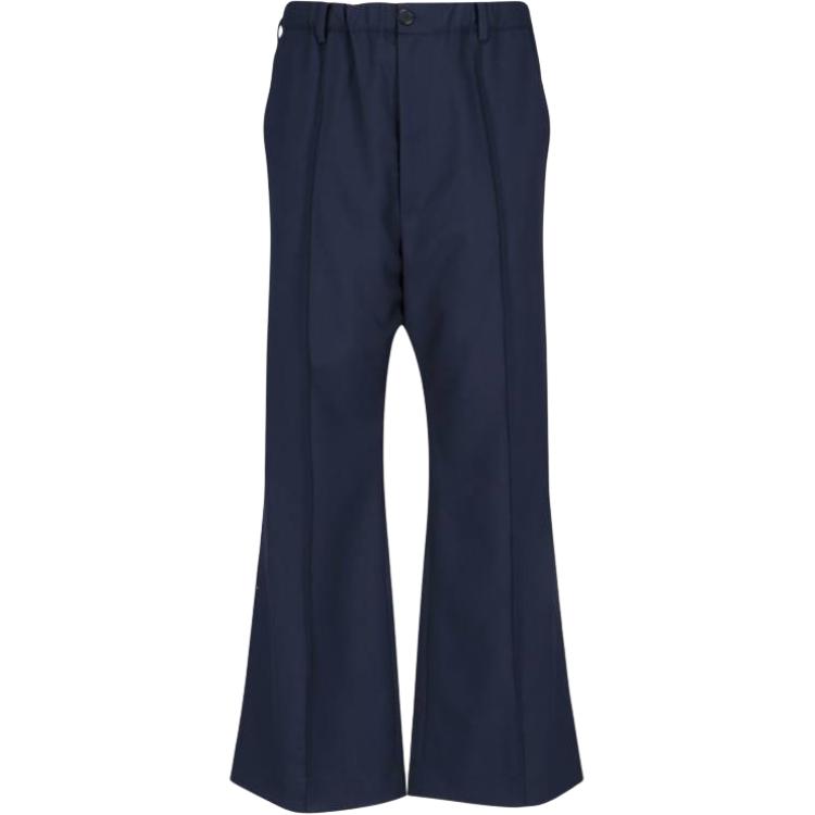 

Расклешенные брюки со сшитыми складками Marni, синий