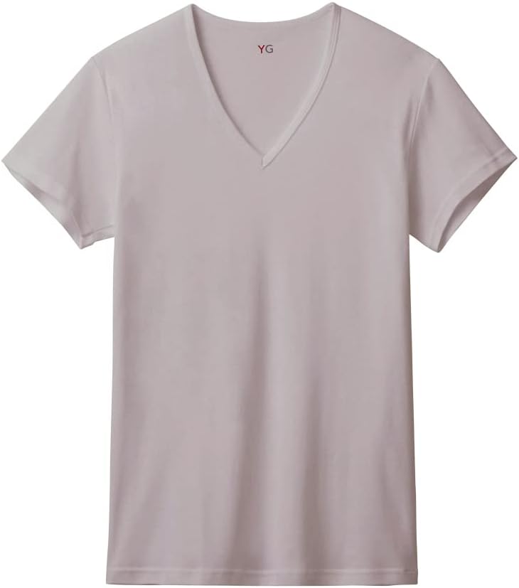 

Мужская футболка Gunze YG YN0015 с V-образным вырезом, 100% хлопок, серый