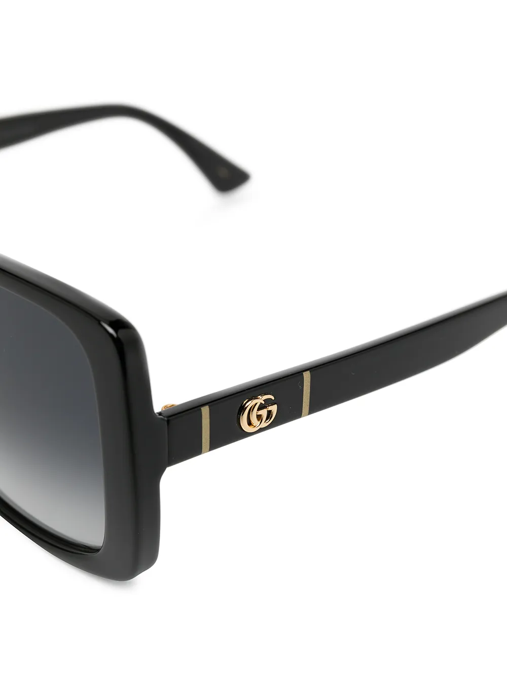 Солнцезащитные очки в квадратной оправе Gucci, черный — фото 3