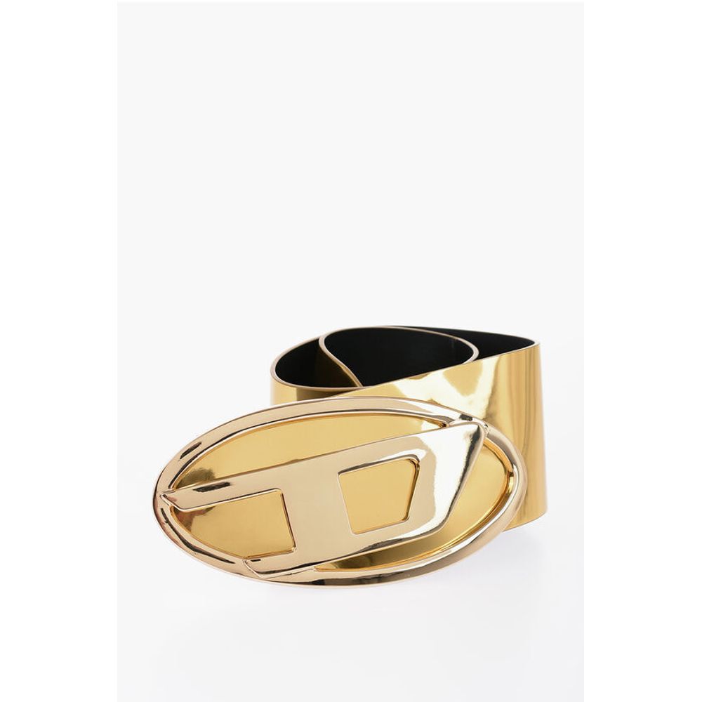 

B-1DR 80 Овальный ремень с зеркальным эффектом Diesel, Gold