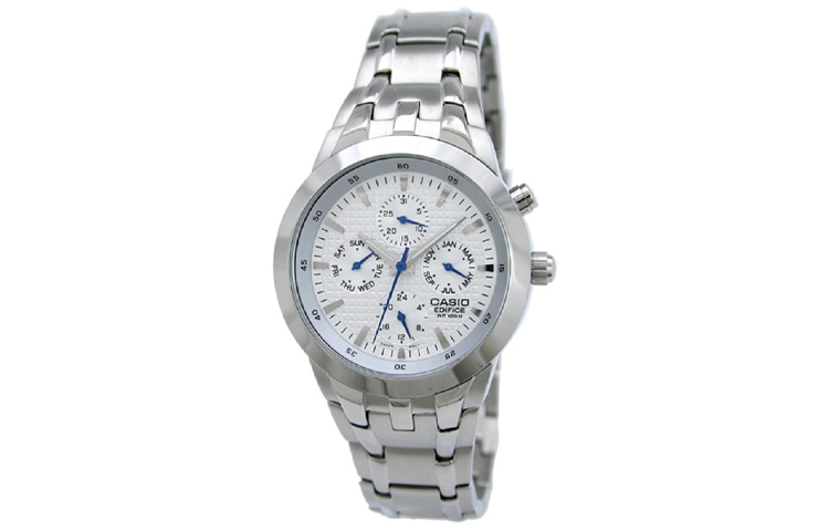 

Мужские часы EDIFICE 40 мм серебристые EF-312D-7A CASIO