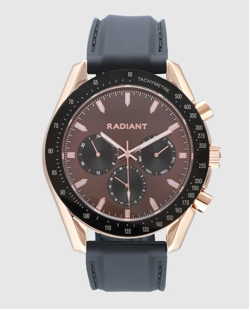 

Мужские часы Marlon RA668711 с силиконовым и черным ремешком Radiant, черный