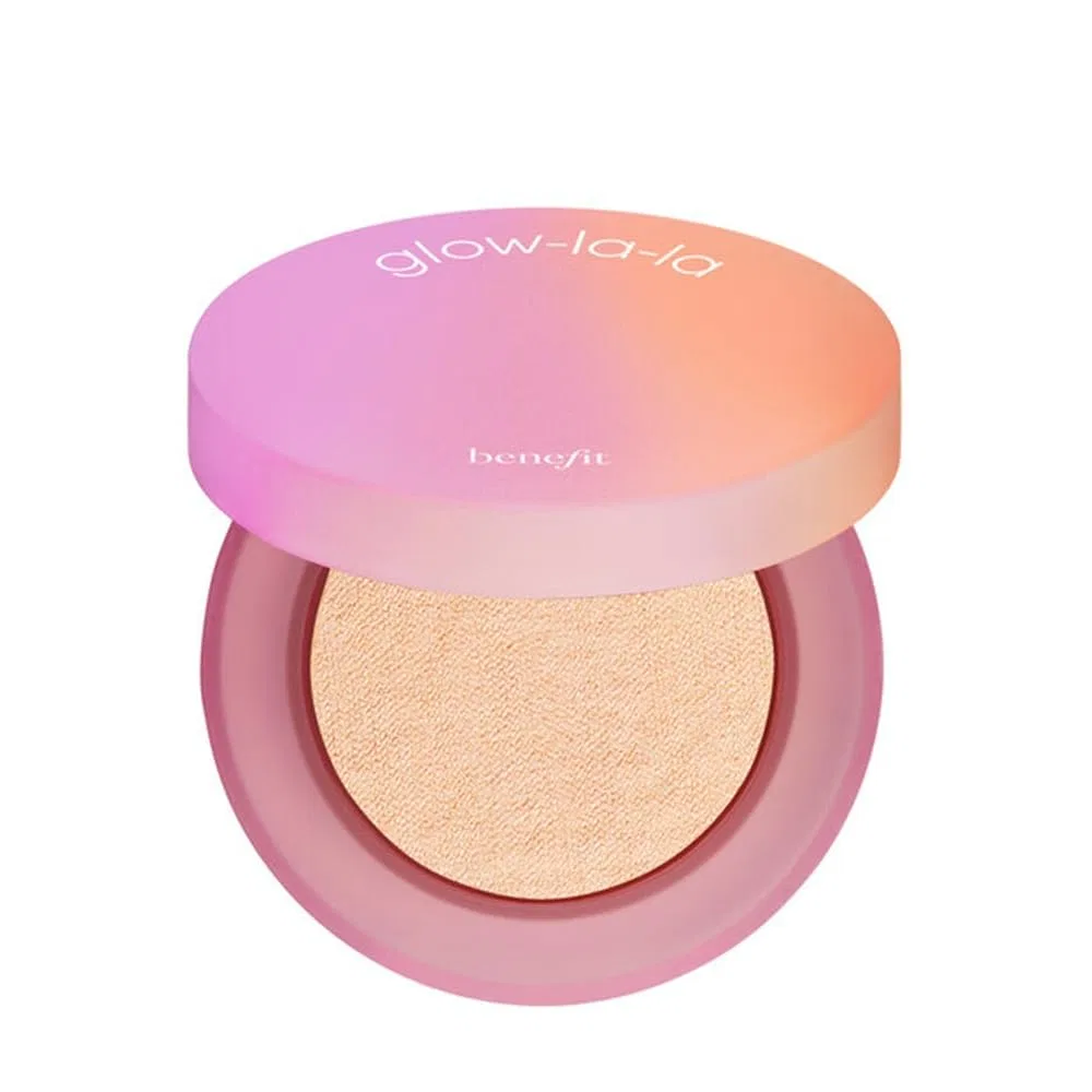 Бархатный пудровый хайлайтер «Glow-la-la» от Glow-la-la Benefit, Luna (Light Medium)
