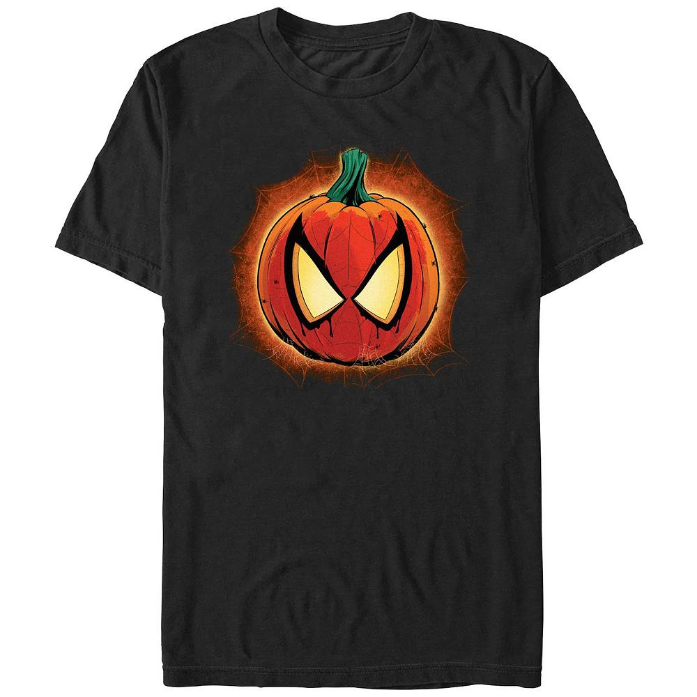 

Мужская футболка с рисунком «Человек-паук» Marvel Jack O Lantern, черный