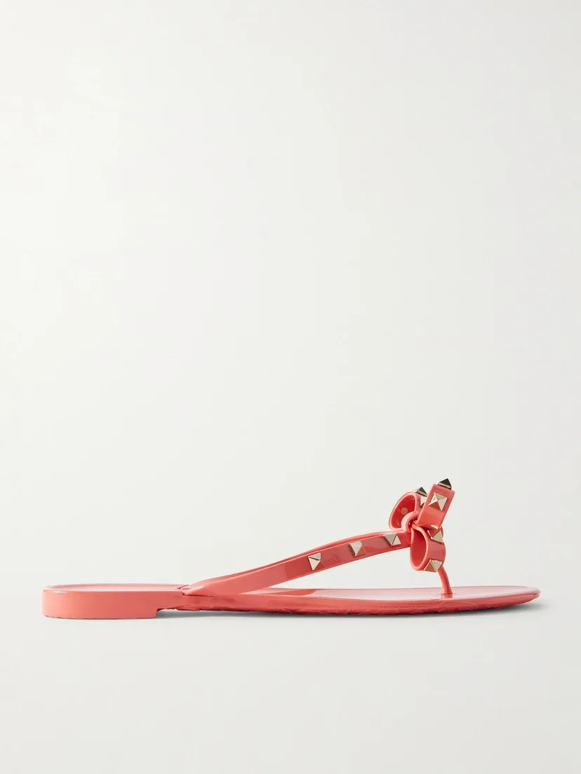 Резиновые вьетнамки The Rockstud VALENTINO GARAVANI, оранжевый