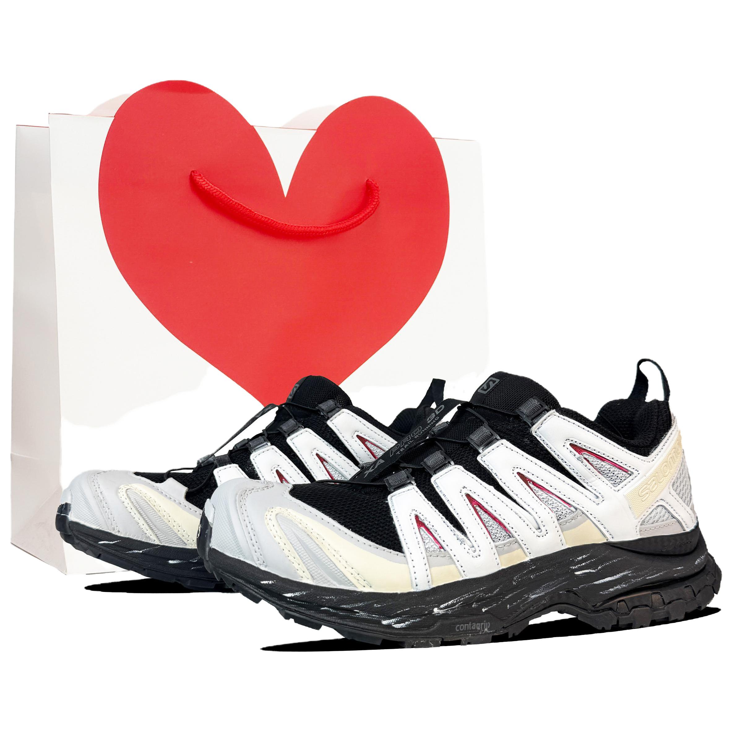 

SALOMON Xa pro 3d la yaute амортизирующие и дышащие низкие кроссовки для бега unisex ecru