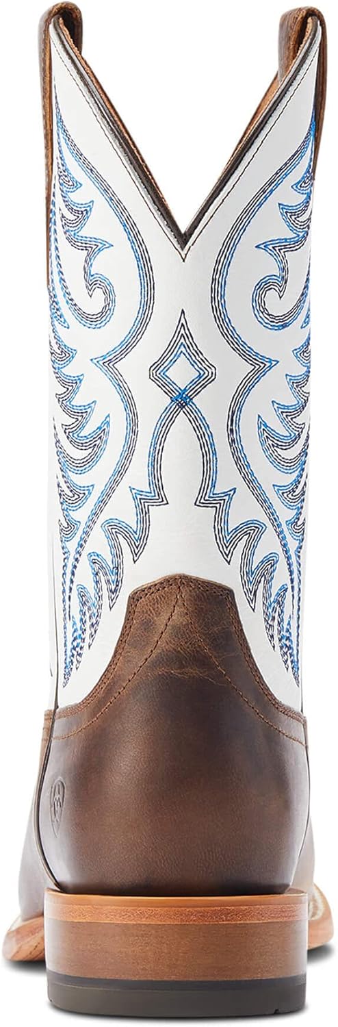 Мужские западные сапоги Ariat Hybrid Roughstock с квадратным носком, Pecan Brown/Coastal Cream — фото 3