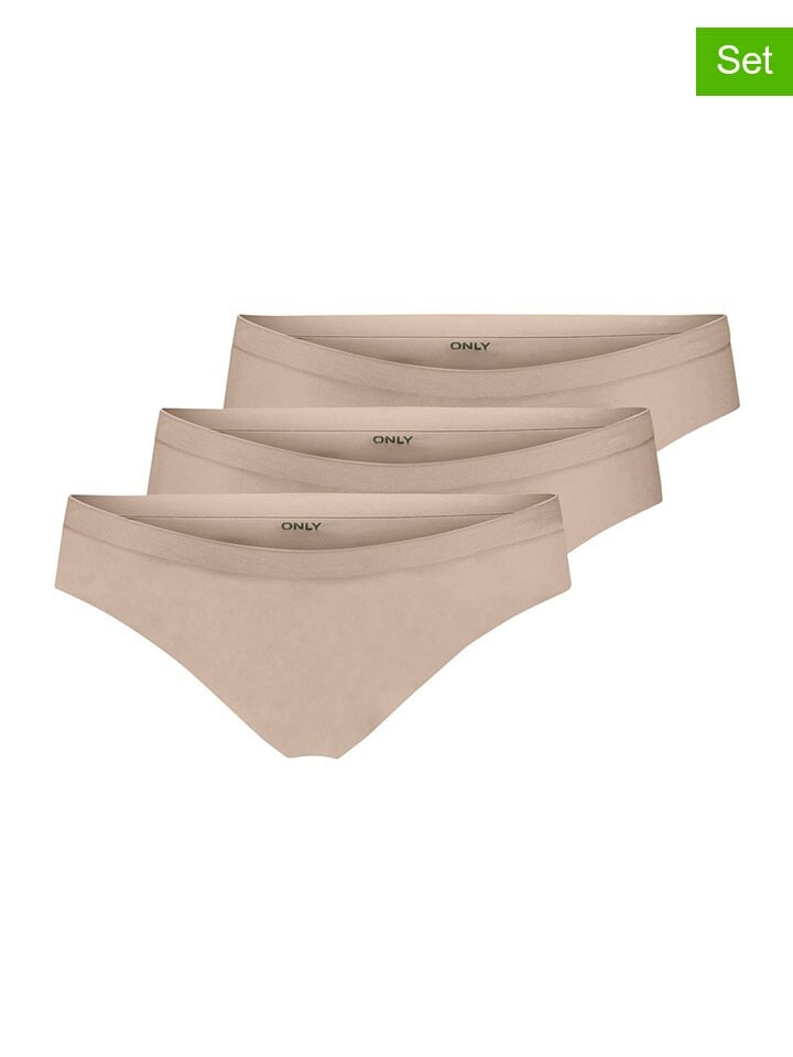 

Трусы ONLY 3er Set Pantys, бежевый