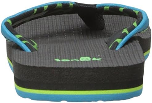 Детские шлепанцы Sanuk Kids Boys' Root Beer Cozy Light, Ocean/Lime — фото 3