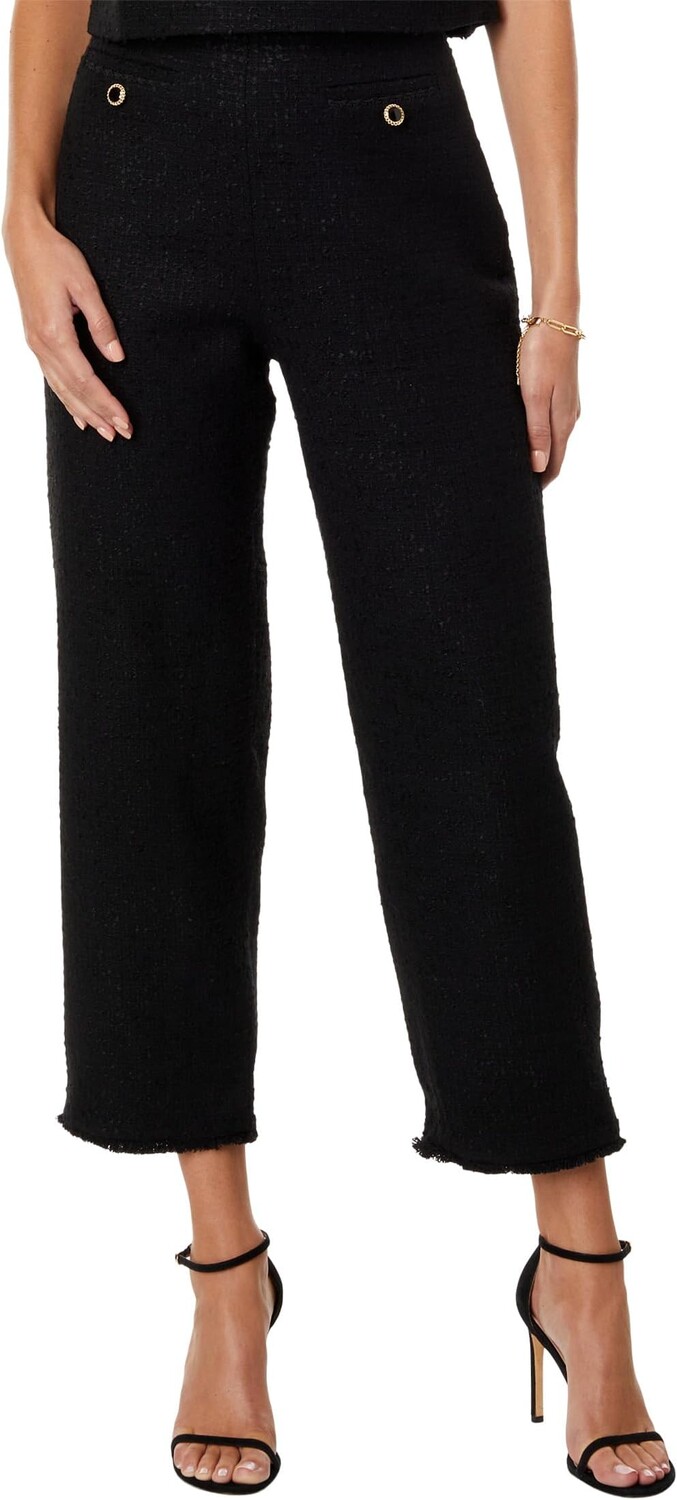 

Брюки Ted Baker Katyyt Straight Leg Trousers with Welt Pockets, черный