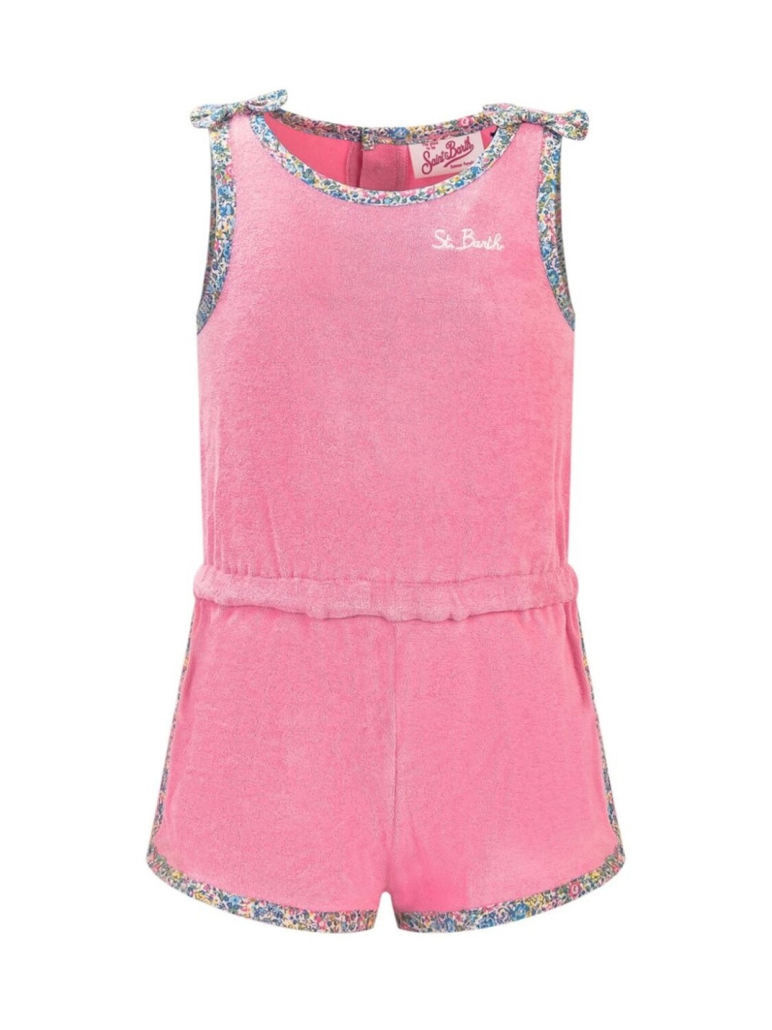 

MC2 Saint Barth Kids комбинезон Tutina с логотипом, розовый