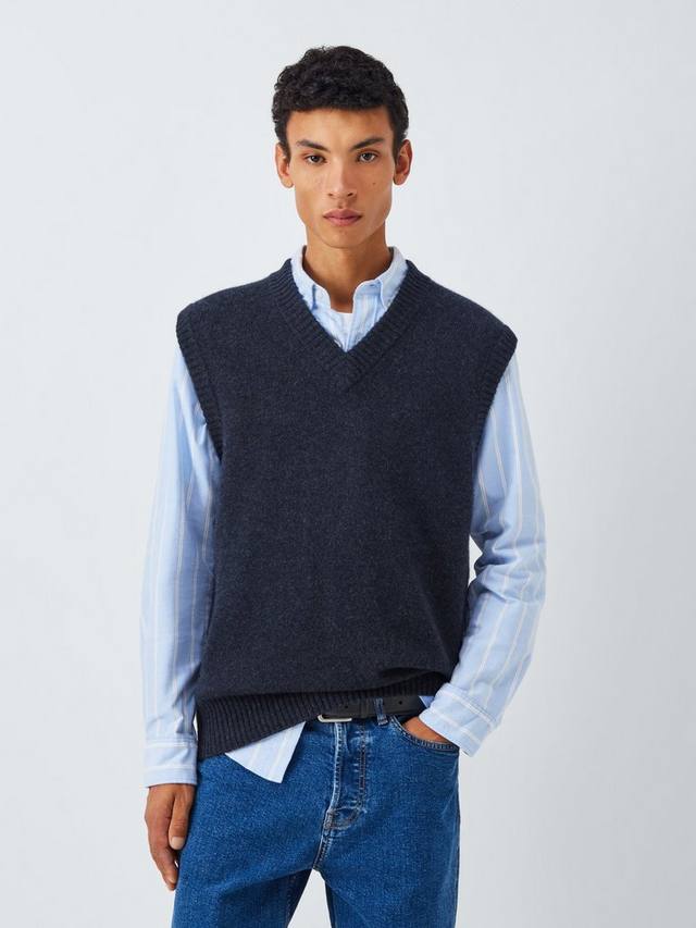 

Кашемировый топ с V-образным вырезом John Lewis, Charcoal