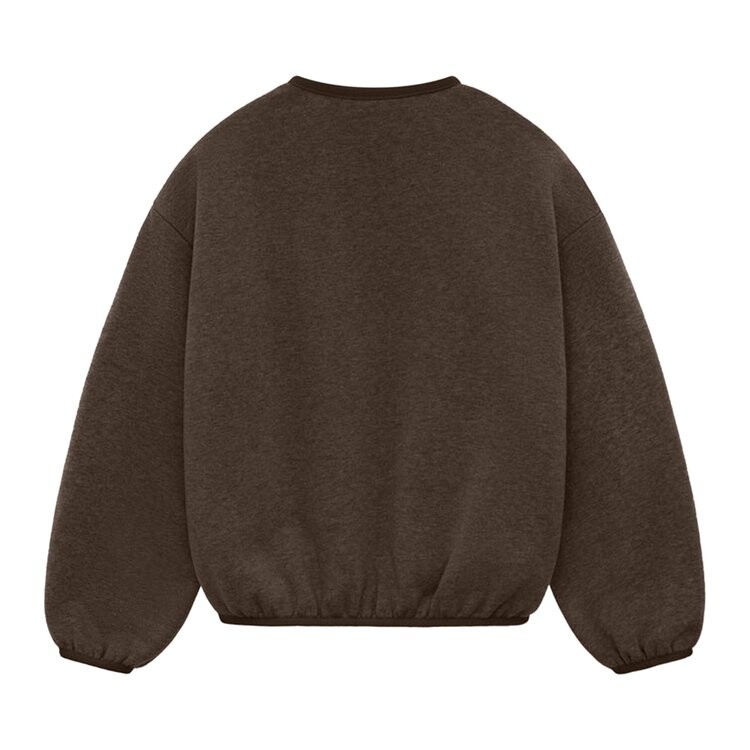 Толстовка Fear of God Essentials Kids Crewneck, цвет Heather Wood — фото 2