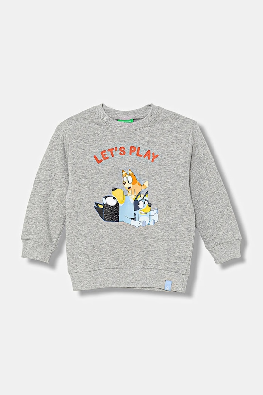 

Детская хлопковая толстовка United Colors Of Benetton, серый