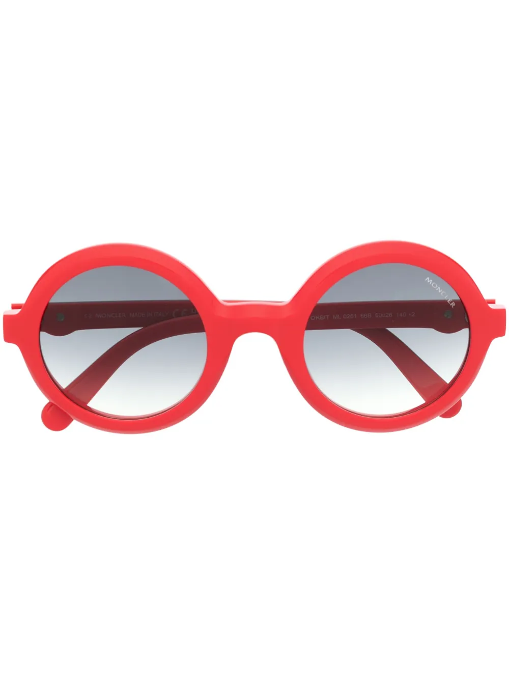 

Солнцезащитные очки Orbit в круглой оправе Moncler Eyewear, красный