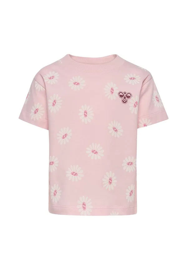 Футболка hmlmini с цветочным принтом и коротким рукавом Hummel, Pale Lilac