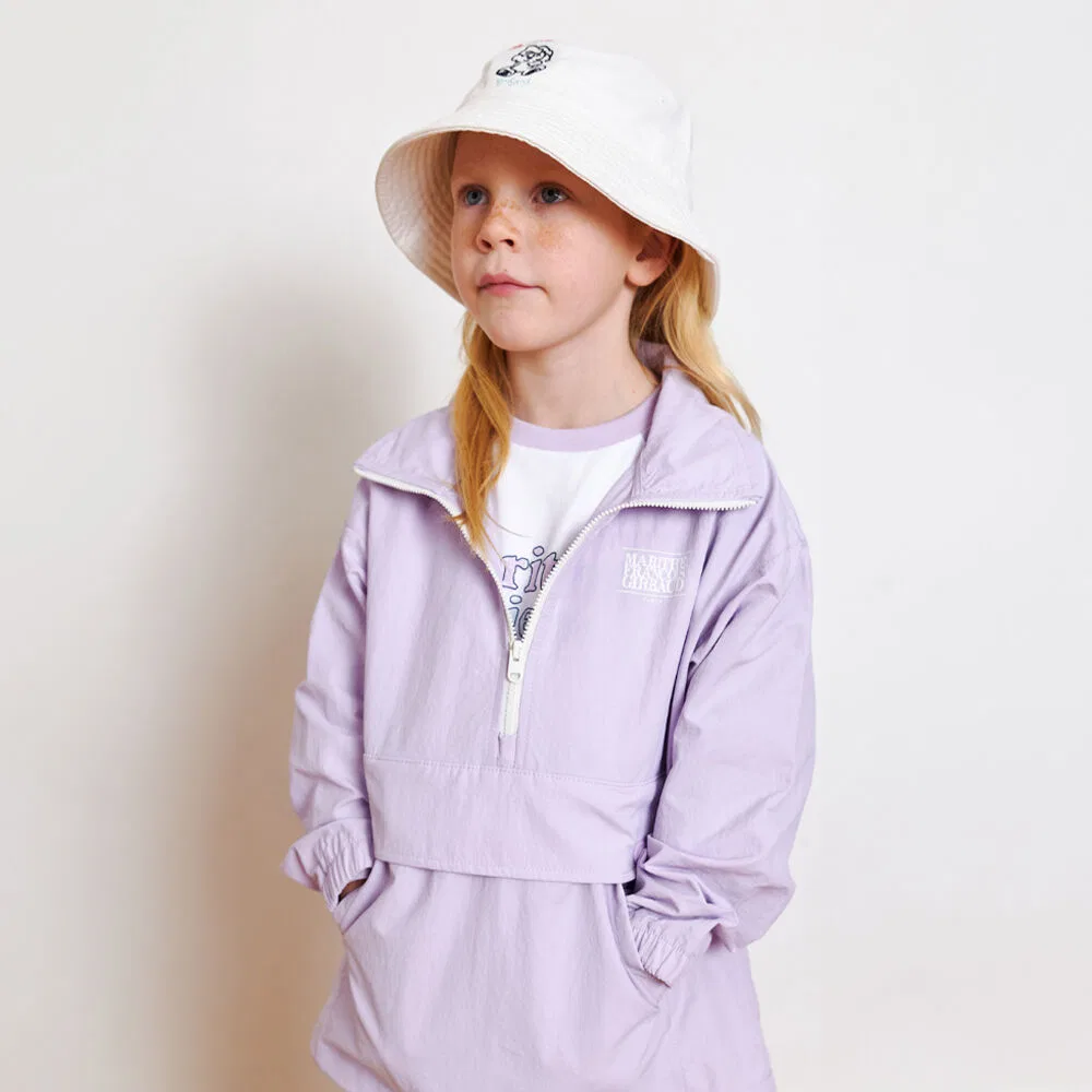 Детская нейлоновая куртка Enfant Half Zip Up светло-фиолетового цвета от Marithé Kids
