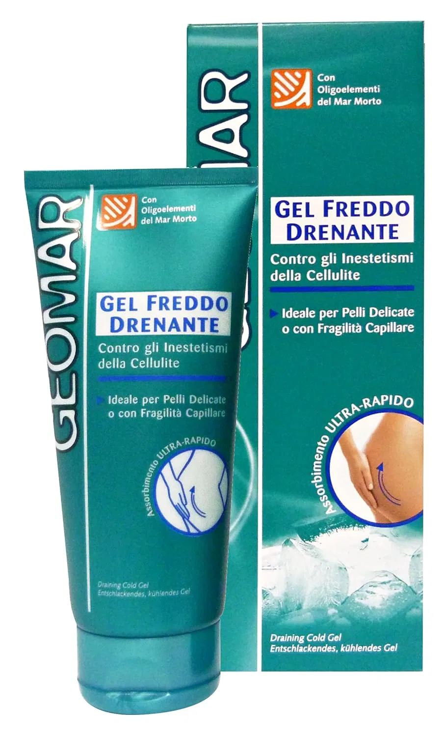 Охлаждающий дренажный гель для тела Anticellulite Gel Freddo от GEOMAR, 200 мл Geomar