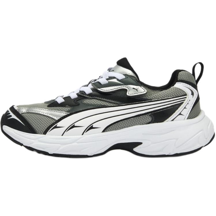 

Morphic Low top детские повседневные кроссовки дымчато-серый белый черный унисекс PUMA, серый-белый-черный