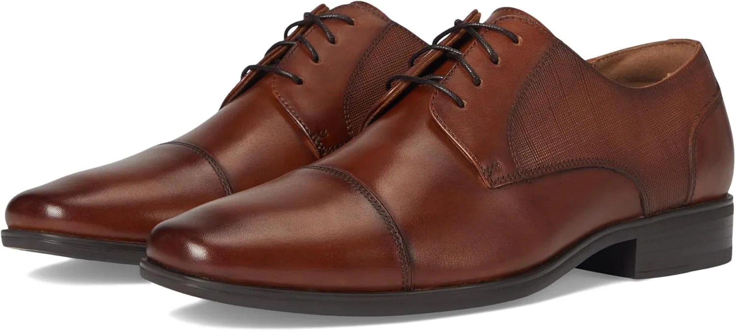 Туфли Florsheim Jackson Cap Toe Oxford, Cognac — фото 2