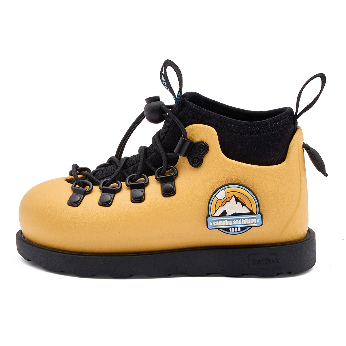 

Fitzsimmons Kids Boots Kids Желтый | Значок Mountain Peak | Черный Native Shoes, желтый