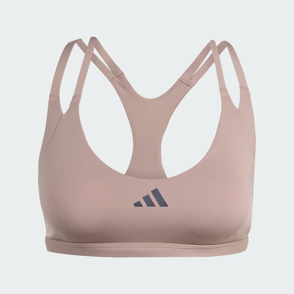 

Спортивный бра Adidas Aeroimpact Luxe Training Light-Support, коричневый