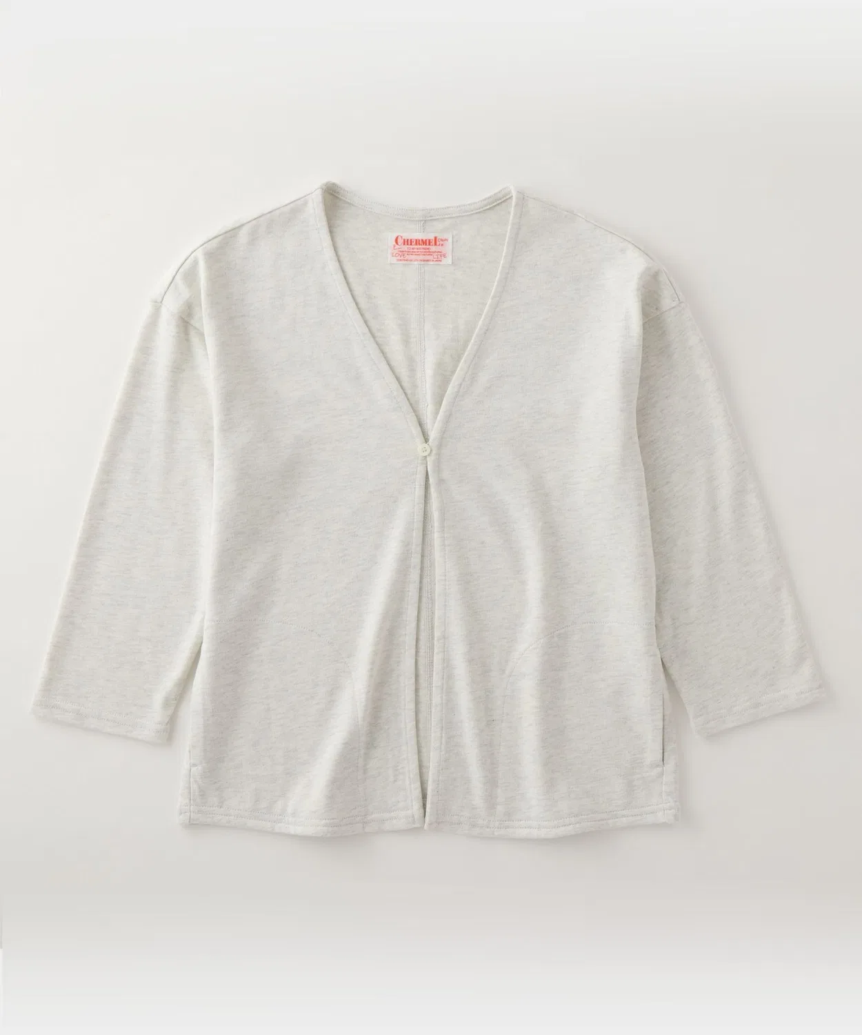 Жакет без воротника Smooth Rayon NoCollar Jacket из хлопка и вискозы, цвет овсянка