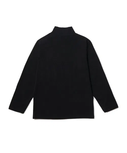 Детская футболка MUSINSA STANDARD KIDS с длинным рукавом и воротником-гольф — фото 4