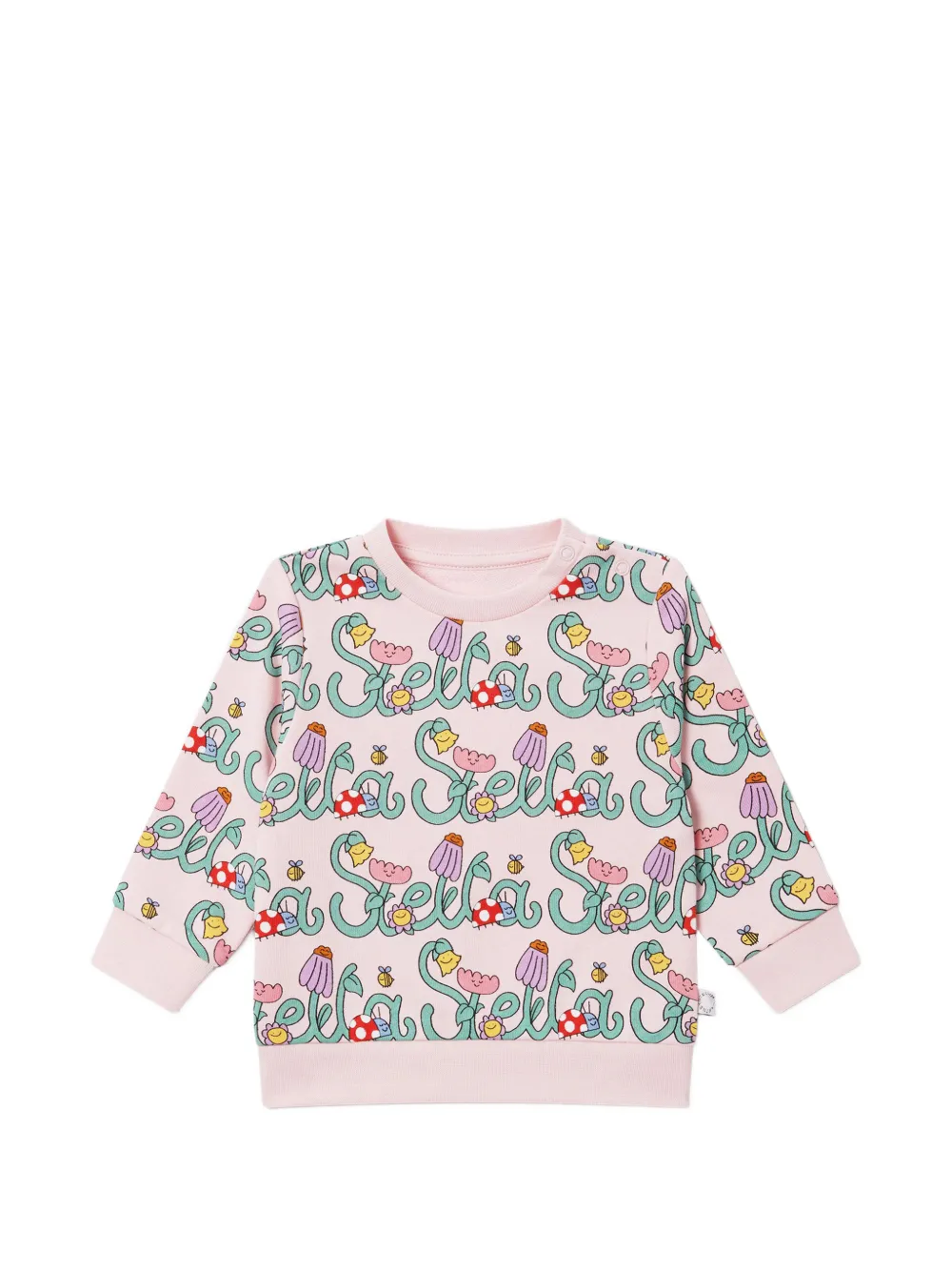 

Свитшот с графическим принтом Stella Mccartney Kids, розовый