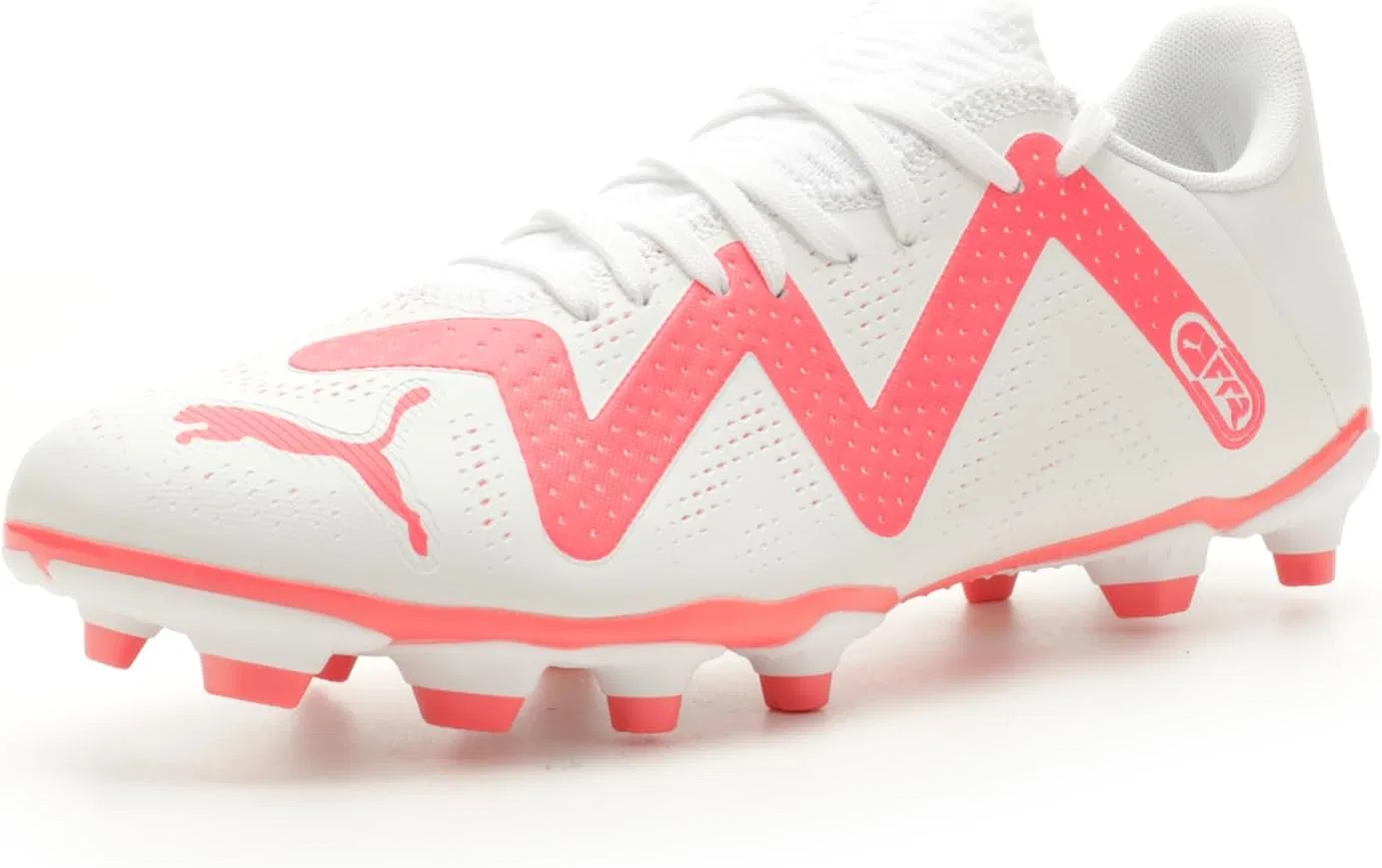 Мужские кроссовки PUMA Future Play для твердого грунта/искусственного покрытия, Puma White Fire Orchid