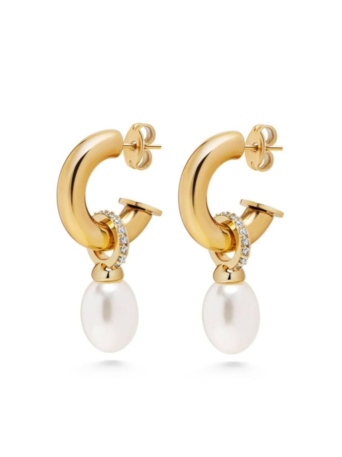

Серьги с жемчугом Nialaya Jewelry, золотой
